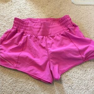 lululemon athletica Hot Pink Athletic Shorts